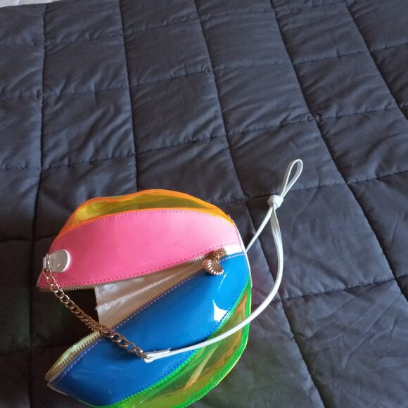 Betsey Johnson Havin A Ball Beach Ball Novelty Kitsch Crossbody Bag - Picture 4 of 5